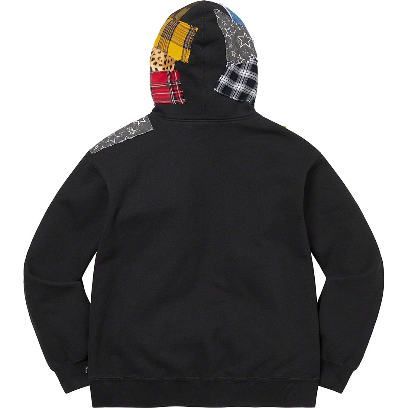 Patchwork Zip Up Hooded Sweatshirt view 3